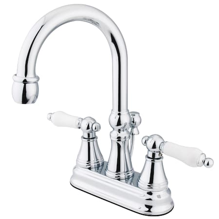 4 Centerset Bathroom Faucet, Chrome